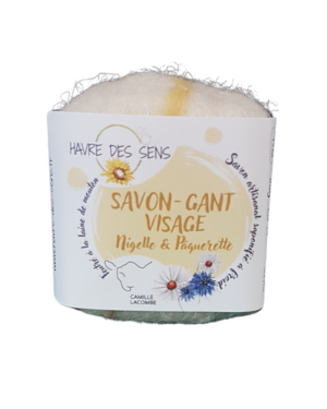 SAVON GANT VISAGE NIGELLE ET PAQUERETTE