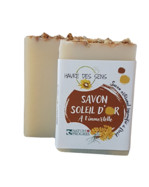 Savon saponifié à froid à l'immortelle
